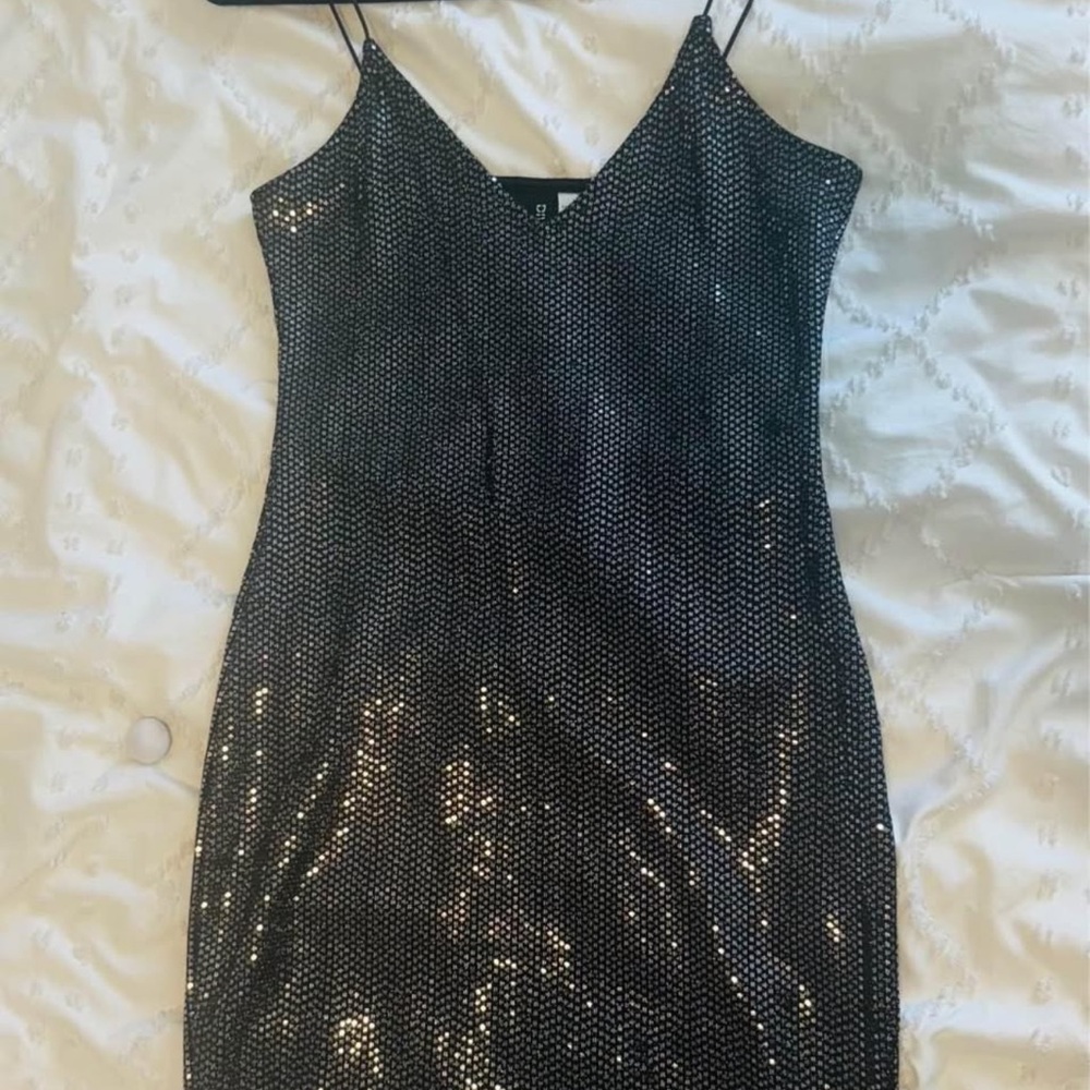 H&M disco ball dress